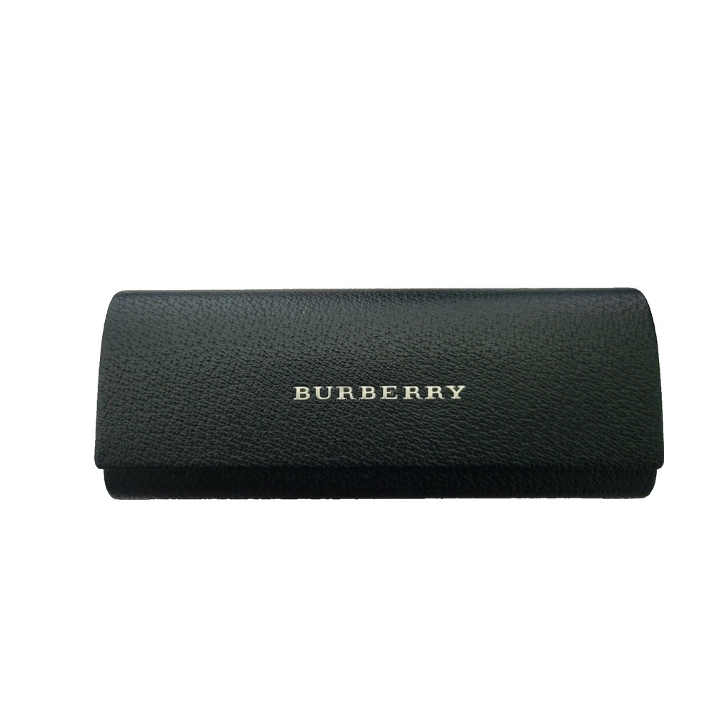 Burberry Black‎ Pebbled Leather Sunglasses Eyeglasses Hard Case Magnetic Closure